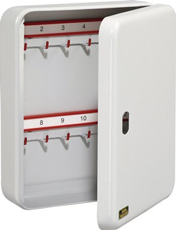 Schlüsselbox CS 42 V-PZ H310xB235xT75mm grau Stahlbl.Anz.Hak.42 BURG-WÄCHTER