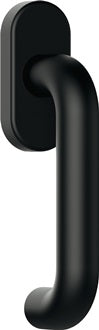 Fenstergriff 111PBFG PA 90 tiefschwarz 40mm Stand.HEWI