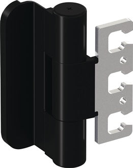 Türband B8107B PA 90 tiefschwarz ma gefälzter Holzflügel Rolle105mm DIN L/R HEWI