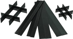 Unterteiler f.Transportstapelbehälter H.60mm PP anthrazit 10St./Karton LA-KA-PE