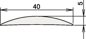 Aluschwelle 090 3-111 L.1090mm Alu.silber elox.ATHMER