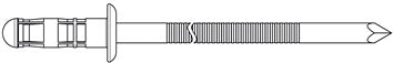 Blindniet PolyBulb® Nietschaft dxl 4 8x11mm Alu./STA 250 St.GESIPA
