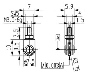 Messeins.D.1 5mm Rl.M2 5 STA z.Messuhren KÄFER