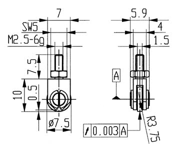 Messeins.D.1 5mm Rl.M2 5 STA z.Messuhren KÄFER